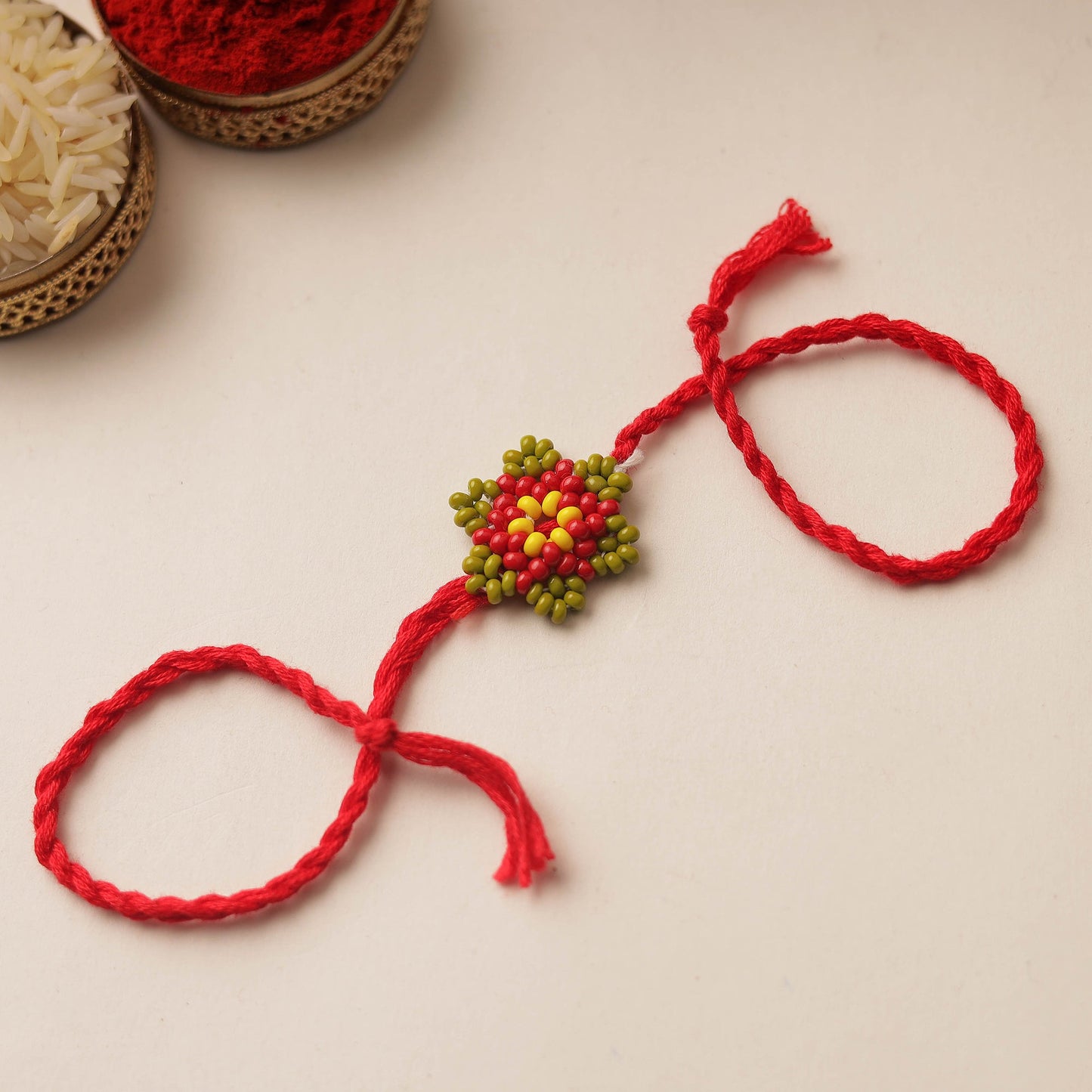 Handmade Beadwork Rakhi 59
