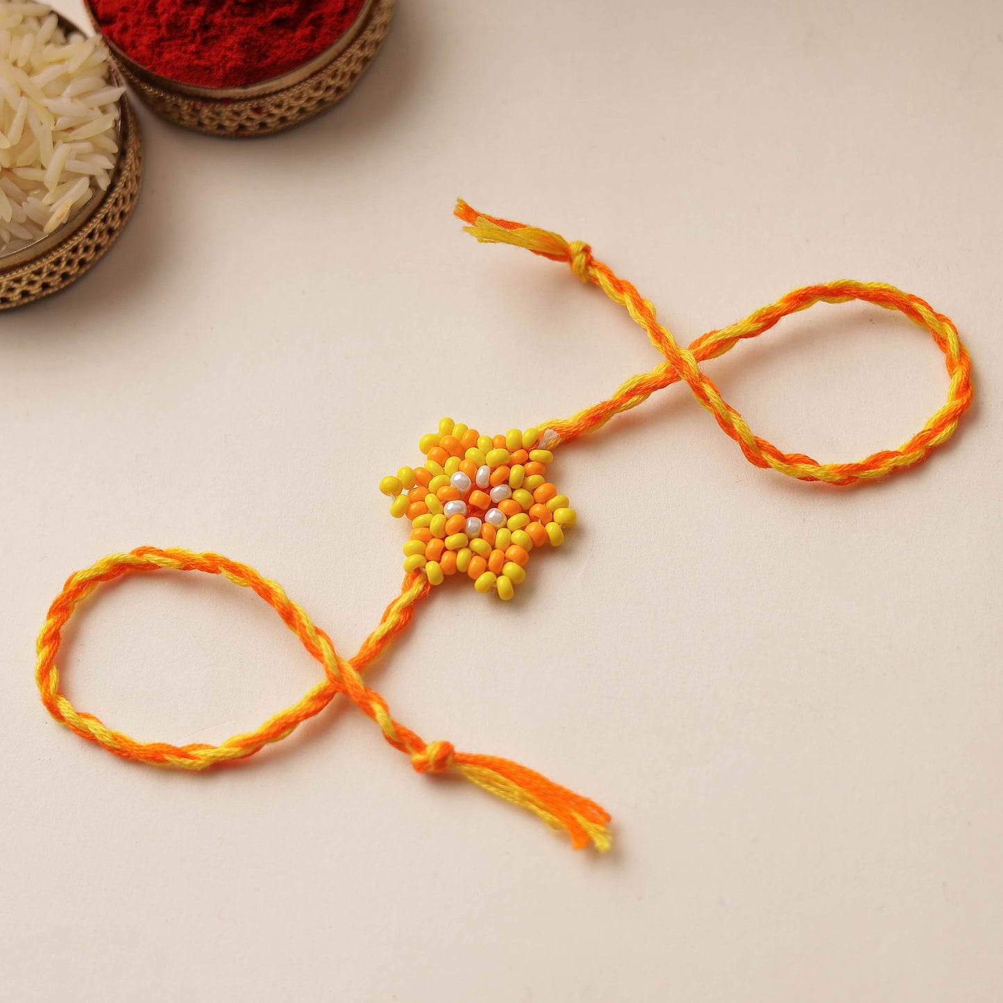 Handmade Beadwork Rakhi 60