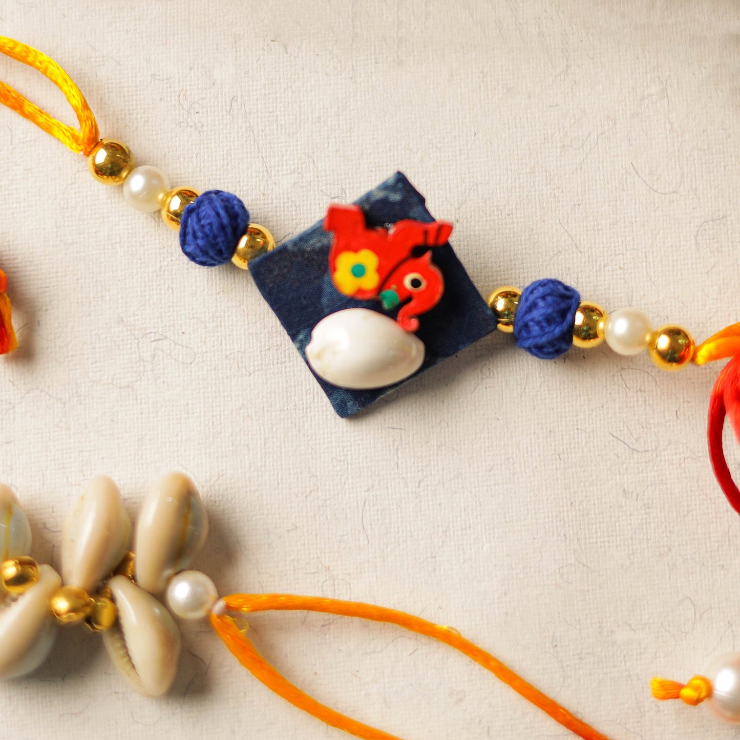 Buy Handmade Beadwork Rakhi & Lumba Set 04 Online at iTokri.com