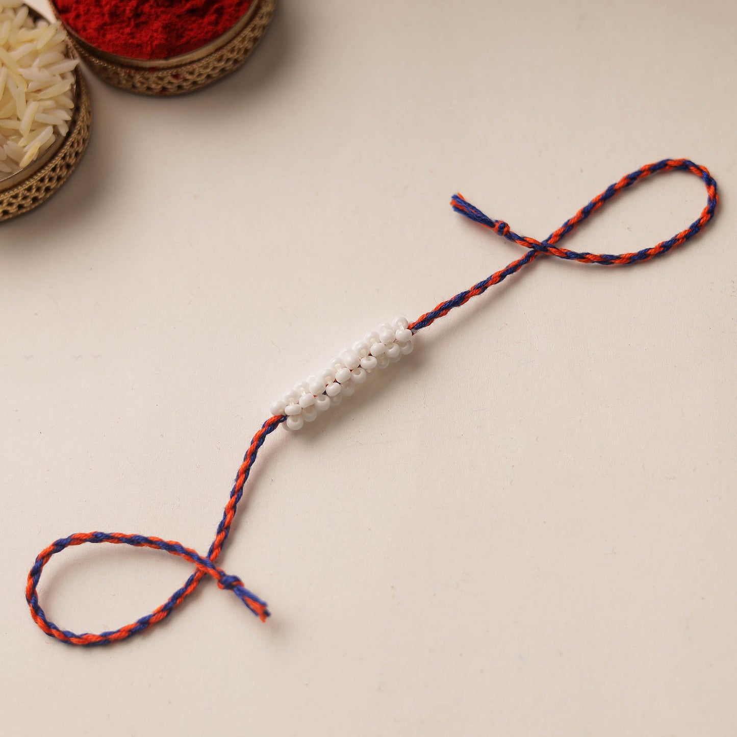 Handmade Beadwork Tutti Frutti Rakhi 01