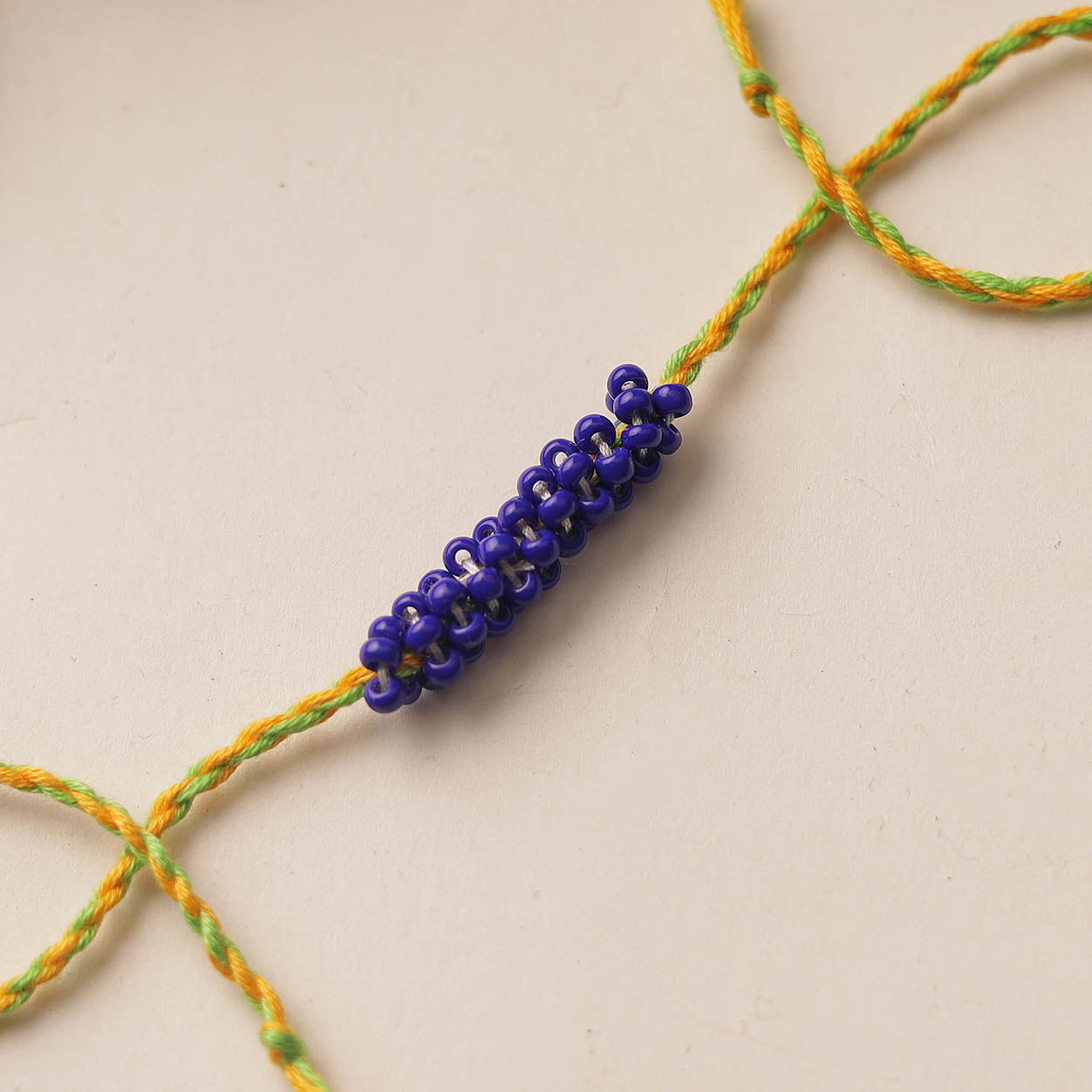 Handmade Beadwork Tutti Frutti Rakhi 03