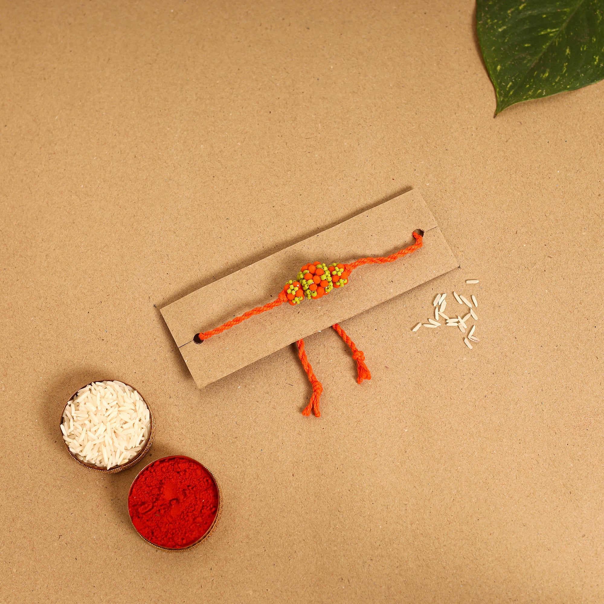 Handmade Thread & Beadwork Rakhi By Jugni 04