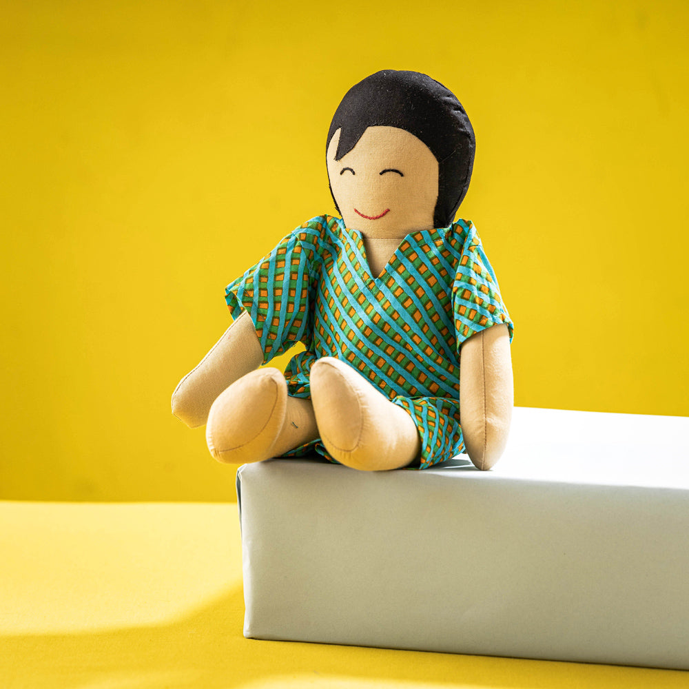 Handmade Blue Mango Stuffed Toy - Bobby Bug