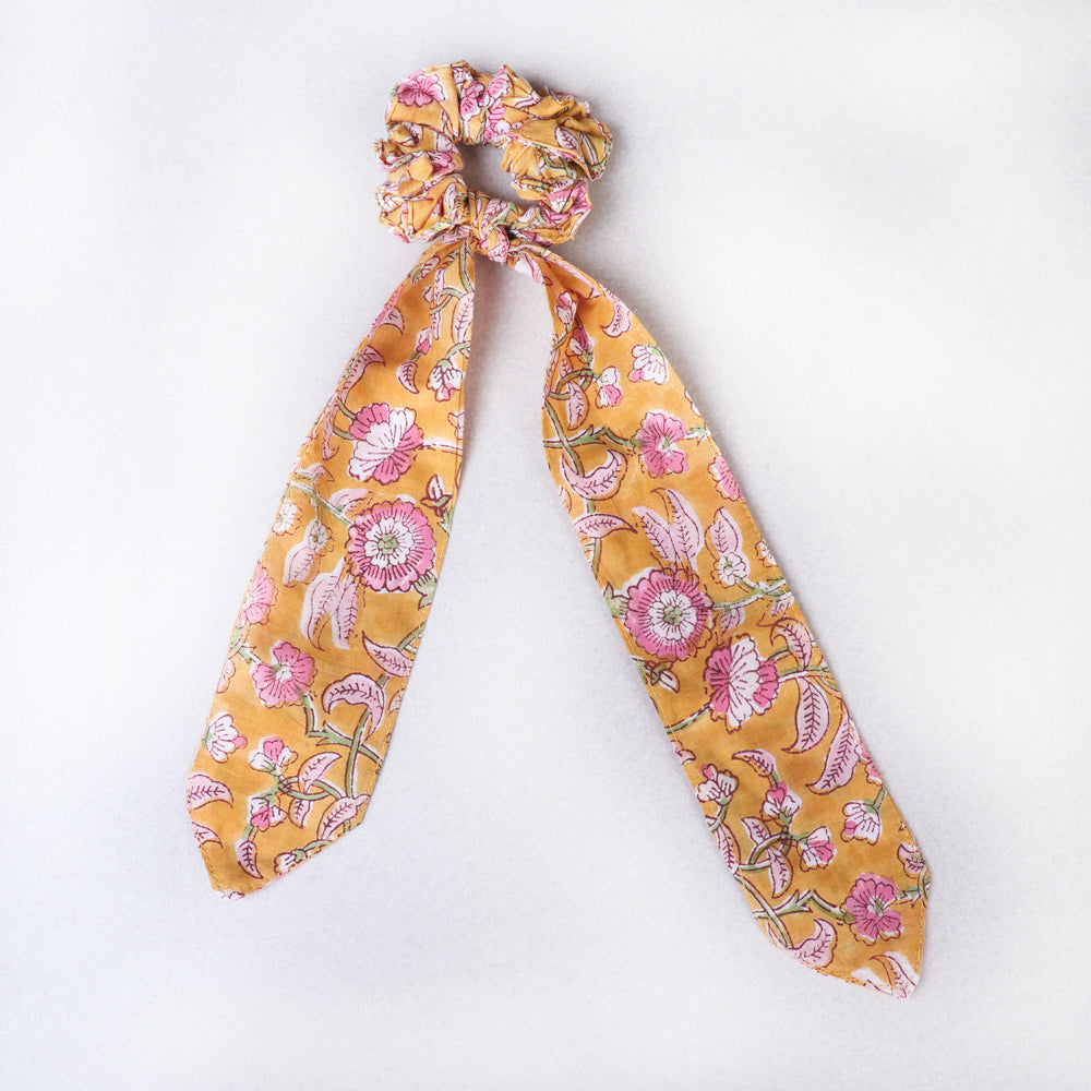 Handmade Cotton Elastic Hair Bands/Scarf Ponytail Holder/Scrunchie Ties