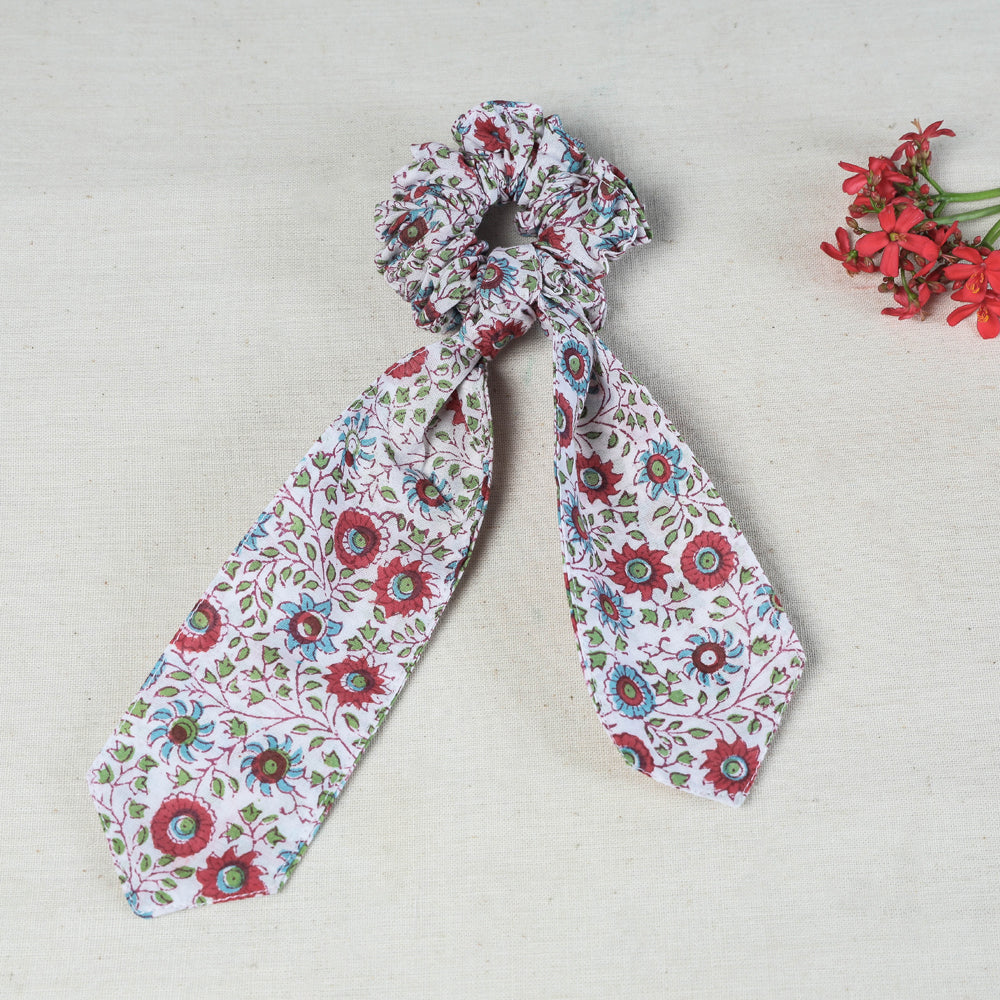 Handmade Cotton Elastic Hair Bands/Scarf Ponytail Holder/Scrunchie Ties