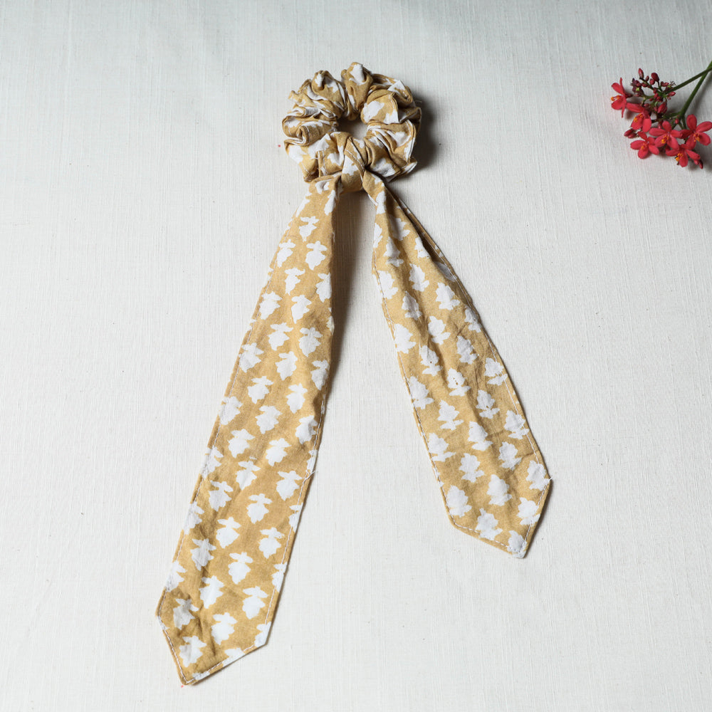 Handmade Cotton Elastic Hair Bands/Scarf Ponytail Holder/Scrunchie Ties