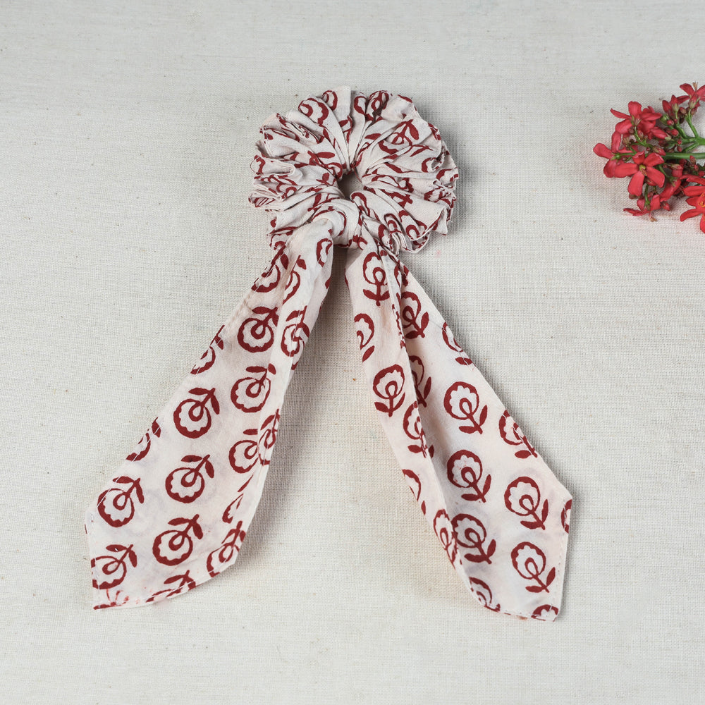 Handmade Cotton Elastic Hair Bands/Scarf Ponytail Holder/Scrunchie Ties