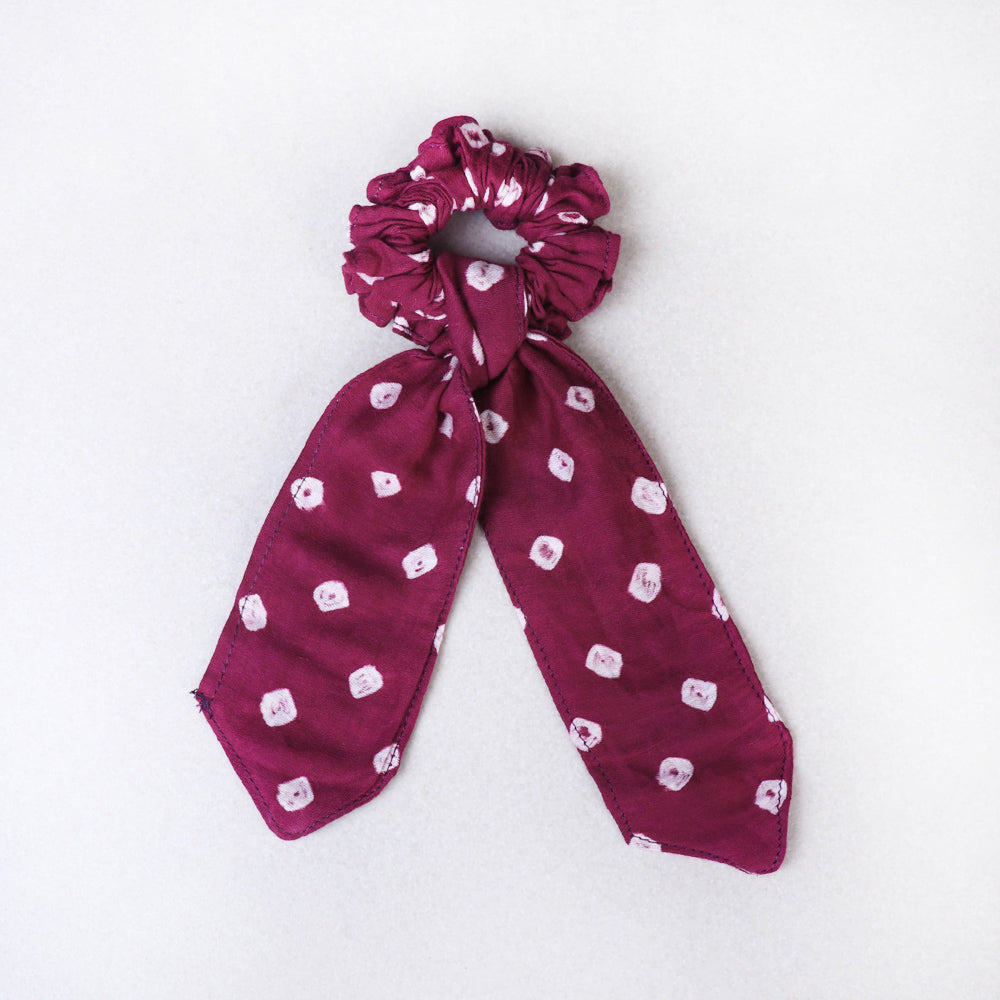 Handmade Cotton Elastic Hair Bands/Scarf Ponytail Holder/Scrunchie Ties