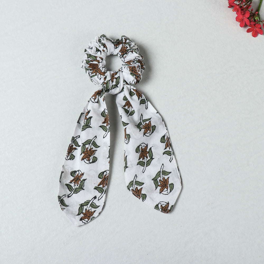 Handmade Cotton Elastic Hair Bands/Scarf Ponytail Holder/Scrunchie Ties
