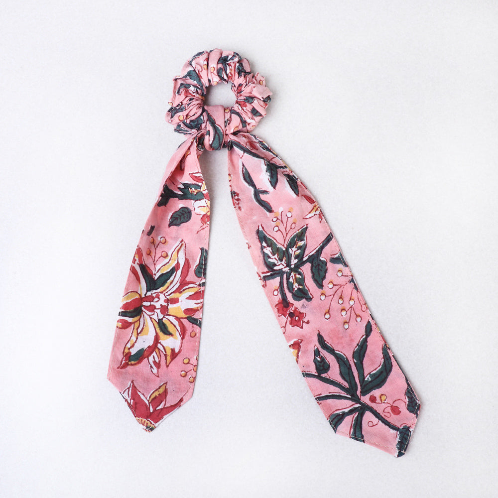 Handmade Cotton Elastic Hair Bands/Scarf Ponytail Holder/Scrunchie Ties