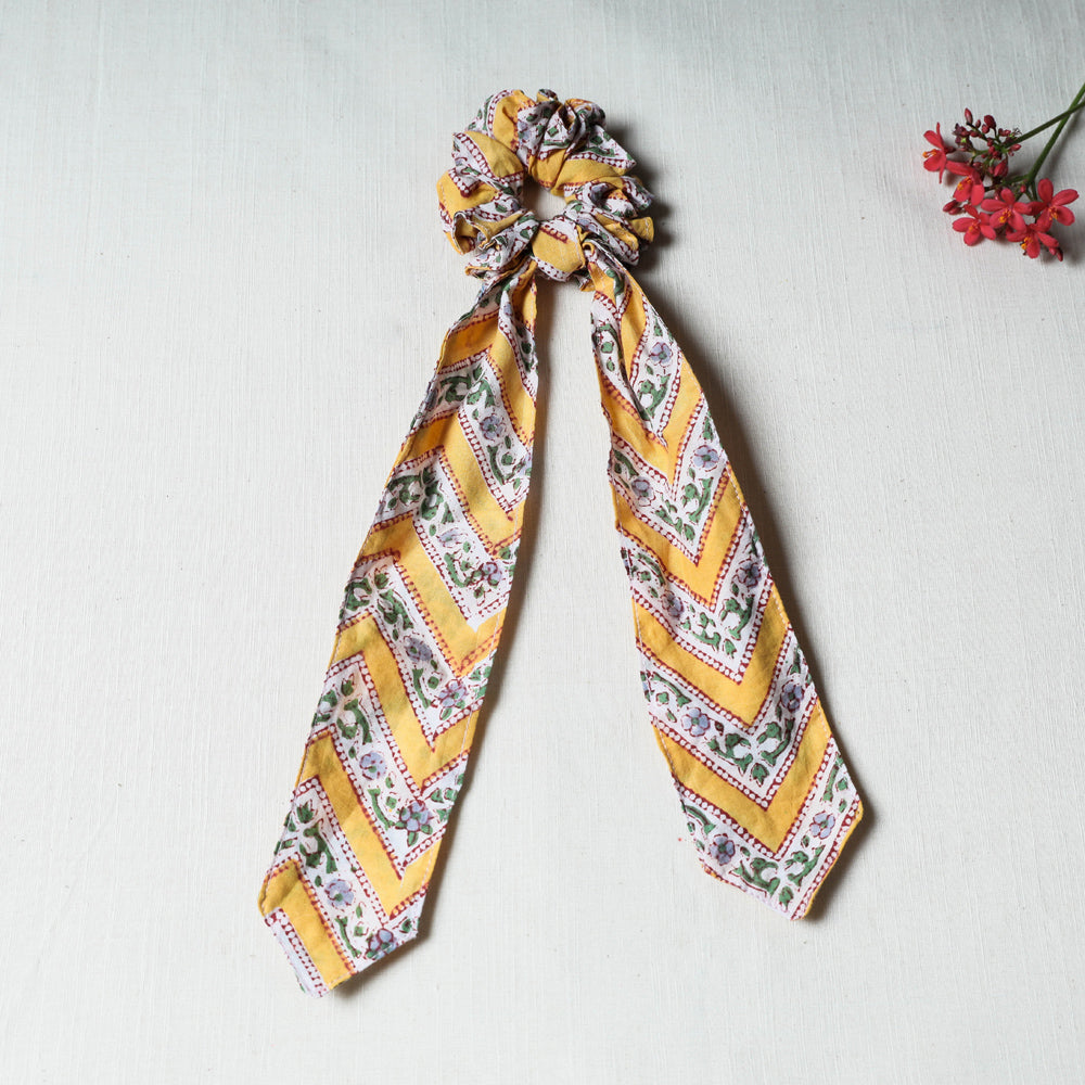 Handmade Cotton Elastic Hair Bands/Scarf Ponytail Holder/Scrunchie Ties