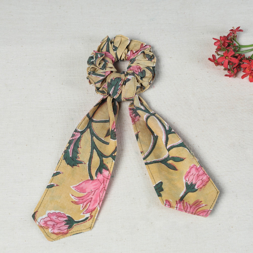 Handmade Cotton Elastic Hair Bands/Scarf Ponytail Holder/Scrunchie Ties