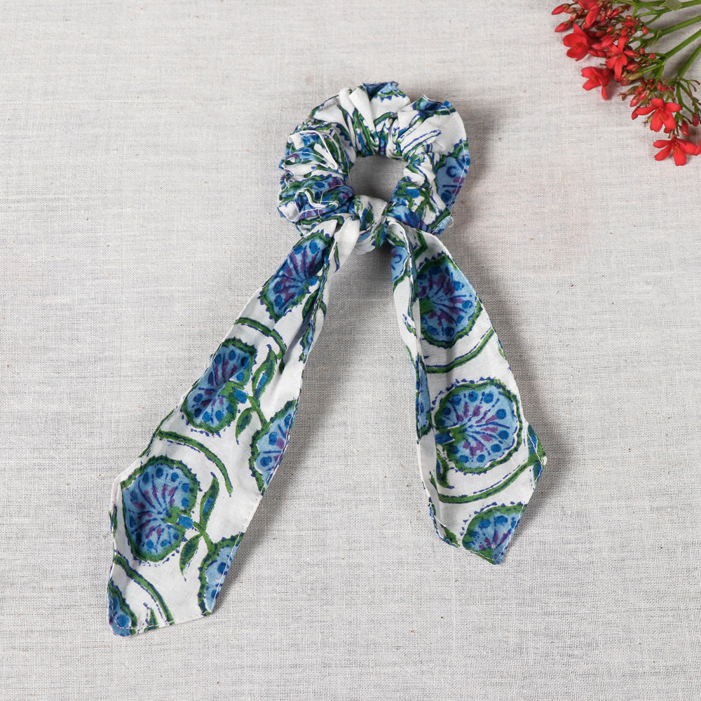 Handmade Cotton Elastic Hair Bands/Scarf Ponytail Holder/Scrunchie Ties