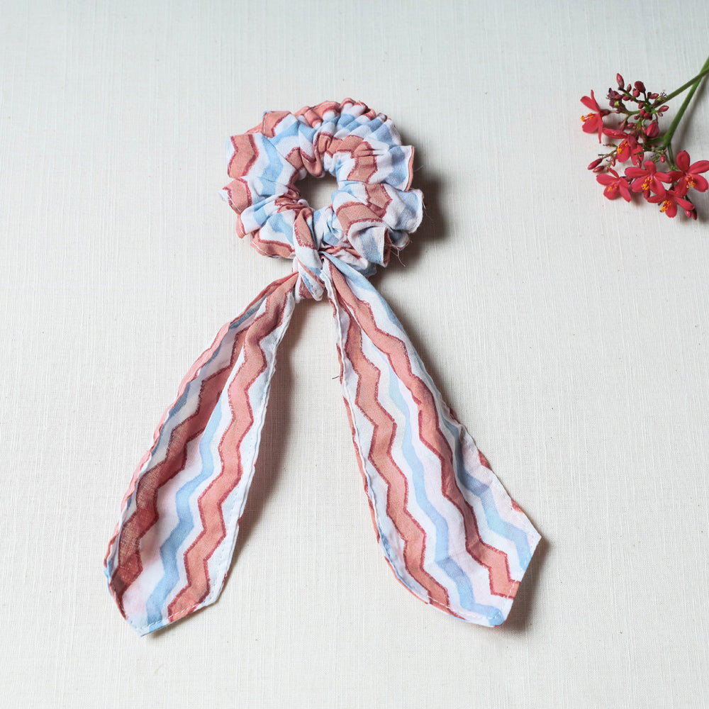 Handmade Cotton Elastic Hair Bands/Scarf Ponytail Holder/Scrunchie Ties