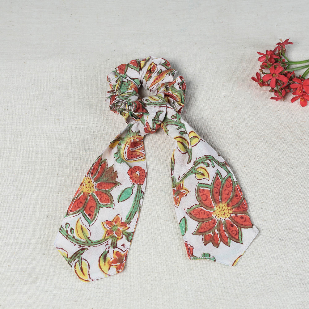 Handmade Cotton Elastic Hair Bands/Scarf Ponytail Holder/Scrunchie Ties