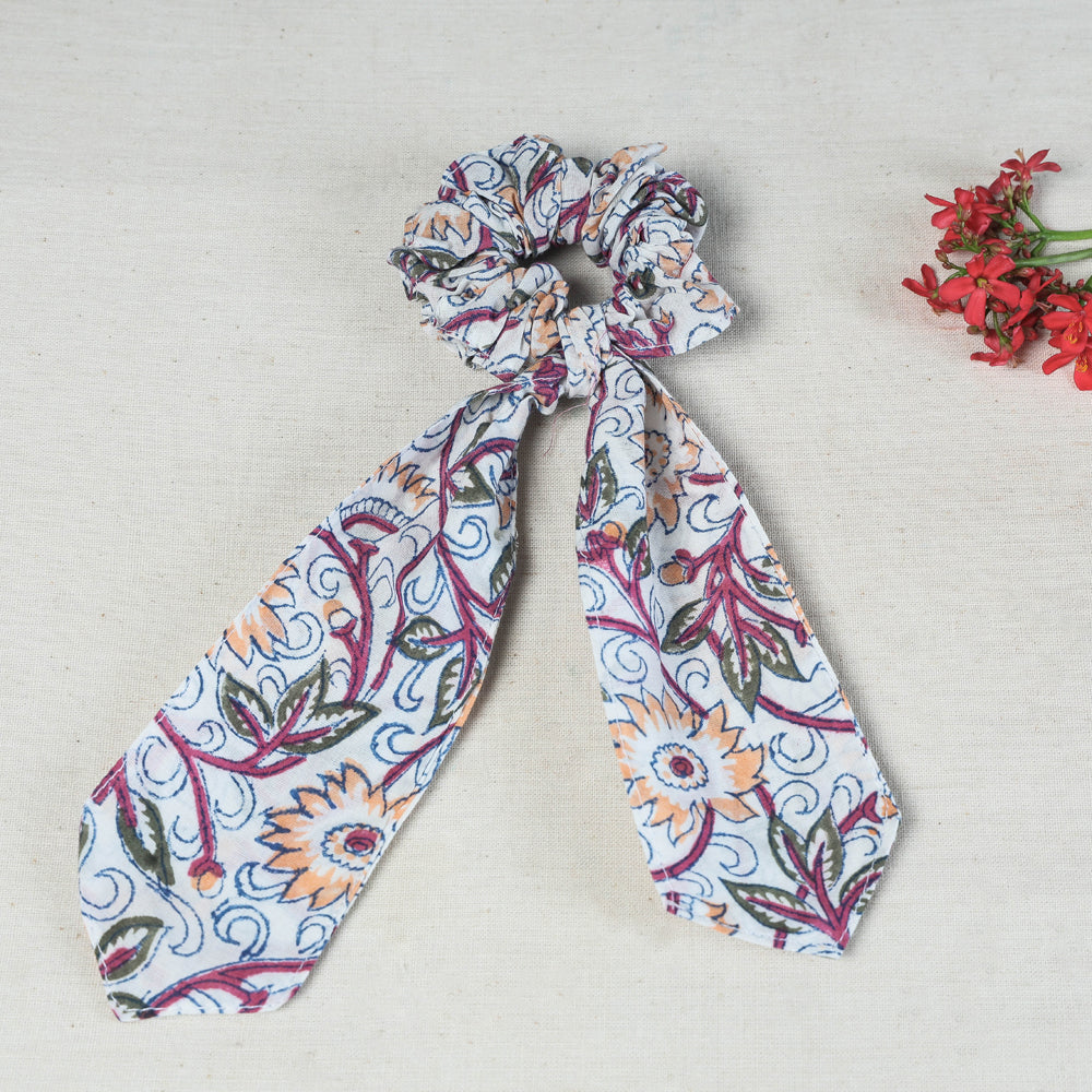 Handmade Cotton Elastic Hair Bands/Scarf Ponytail Holder/Scrunchie Ties