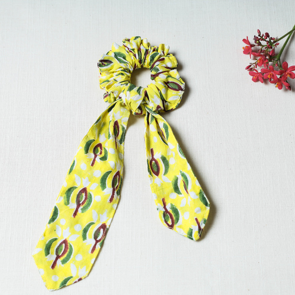 Handmade Cotton Elastic Hair Bands/Scarf Ponytail Holder/Scrunchie Ties