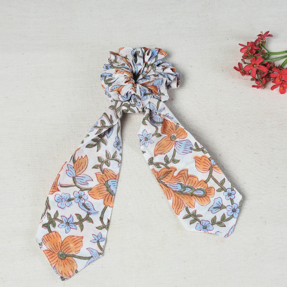 Handmade Cotton Elastic Hair Bands/Scarf Ponytail Holder/Scrunchie Ties Online at iTokri.com