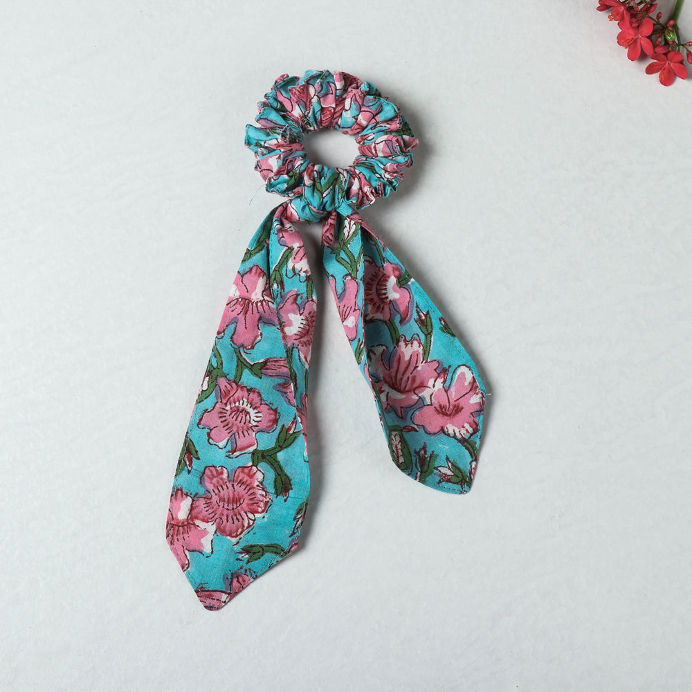 Handmade Cotton Elastic Hair Bands/Scarf Ponytail Holder/Scrunchie Ties Online at iTokri.com