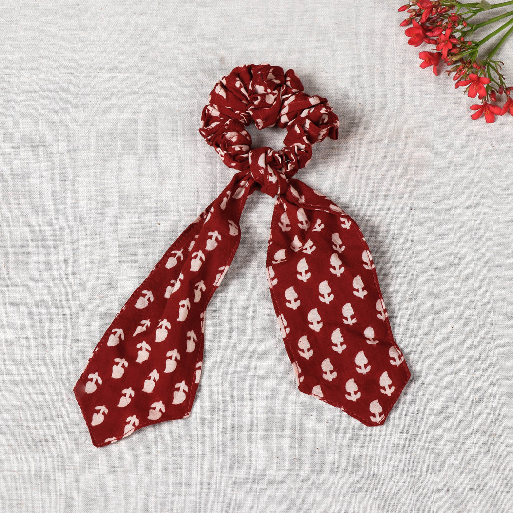 Handmade Cotton Elastic Hair Bands/Scarf Ponytail Holder/Scrunchie Ties