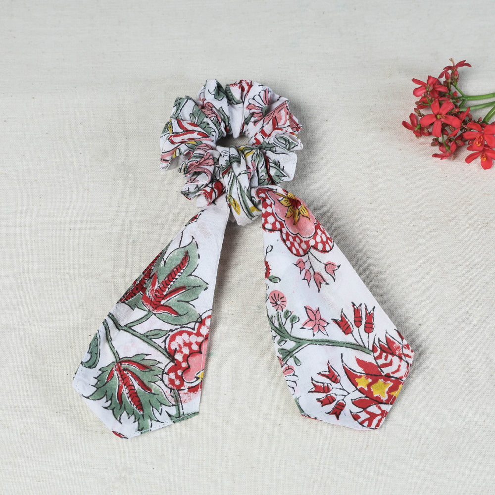 Handmade Cotton Elastic Hair Bands/Scarf Ponytail Holder/Scrunchie Ties