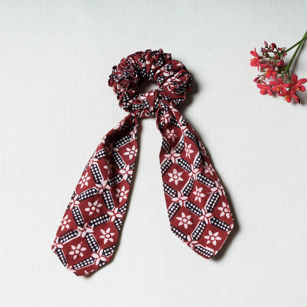 Handmade Cotton Elastic Hair Bands/Scarf Ponytail Holder/Scrunchie Ties