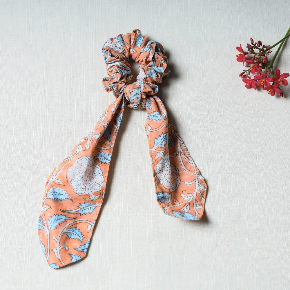 Handmade Cotton Elastic Hair Bands/Scarf Ponytail Holder/Scrunchie Ties