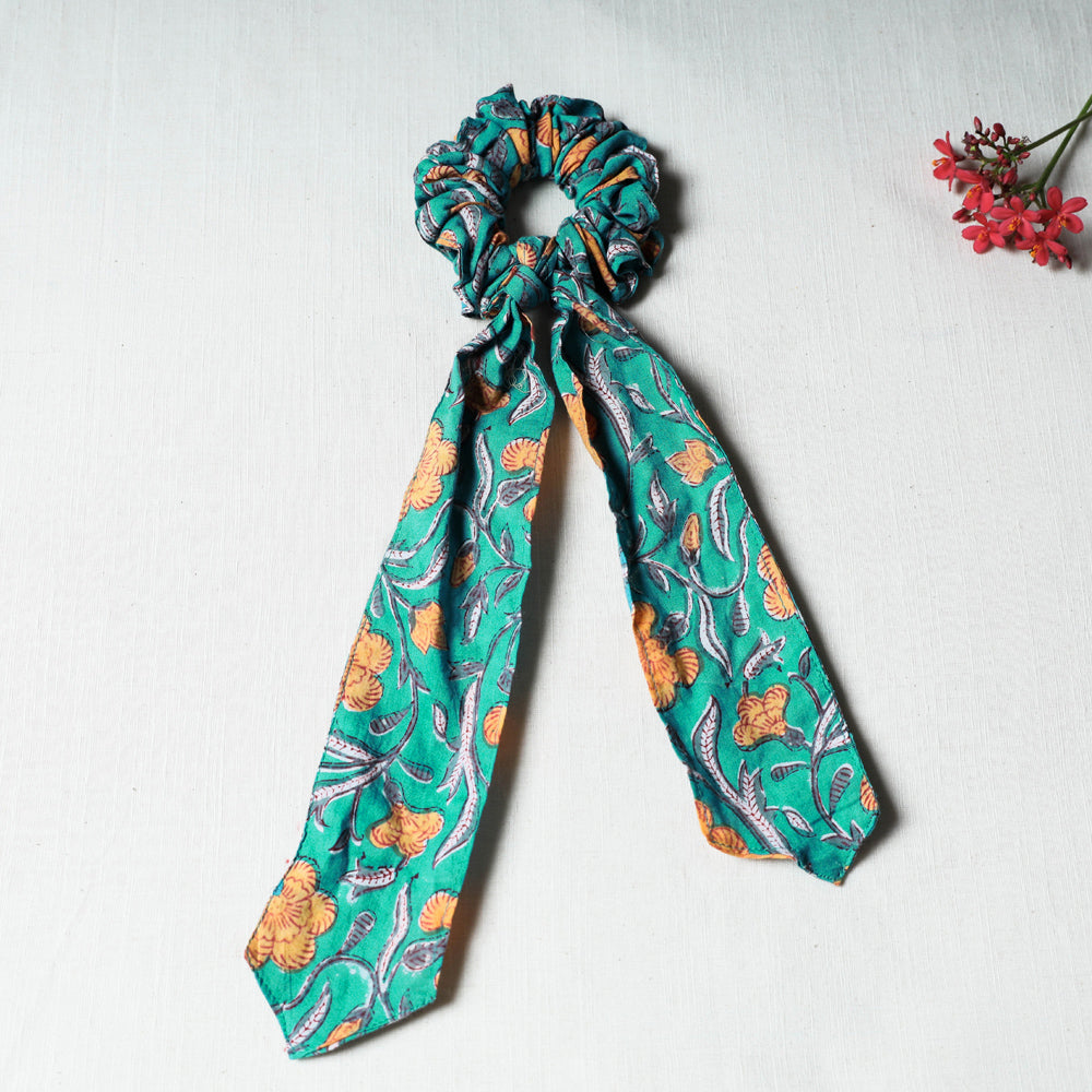 Handmade Cotton Elastic Hair Bands/Scarf Ponytail Holder/Scrunchie Ties