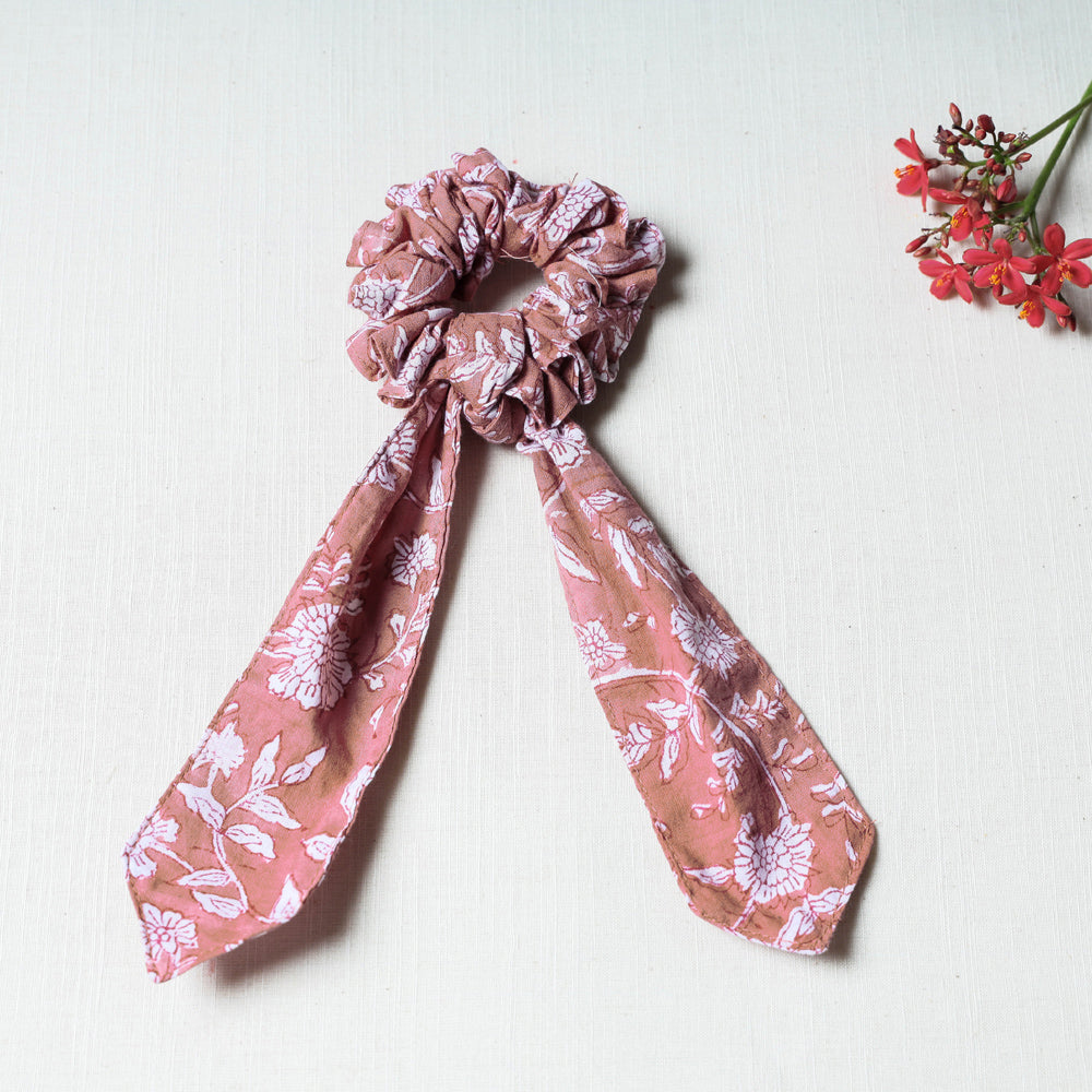 Handmade Cotton Elastic Hair Bands/Scarf Ponytail Holder/Scrunchie Ties