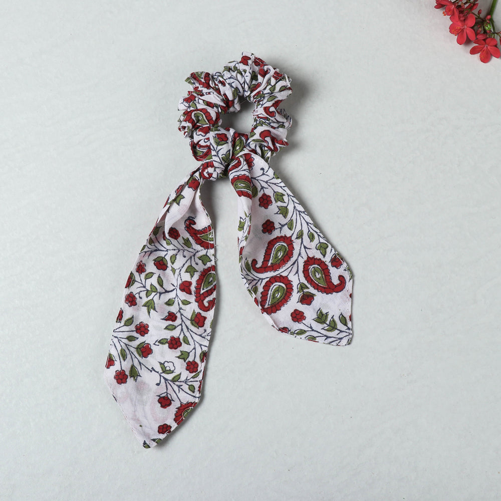 Handmade Cotton Elastic Hair Bands/Scarf Ponytail Holder/Scrunchie Ties