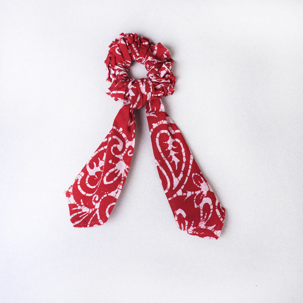 Handmade Cotton Elastic Hair Bands/Scarf Ponytail Holder/Scrunchie Ties