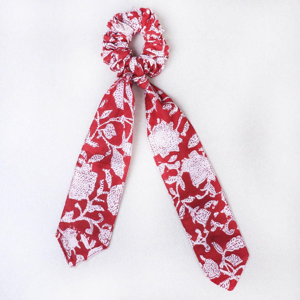 Handmade Cotton Elastic Hair Bands/Scarf Ponytail Holder/Scrunchie Ties