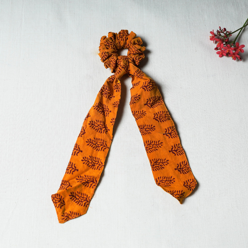 Handmade Cotton Elastic Hair Bands/Scarf Ponytail Holder/Scrunchie Ties