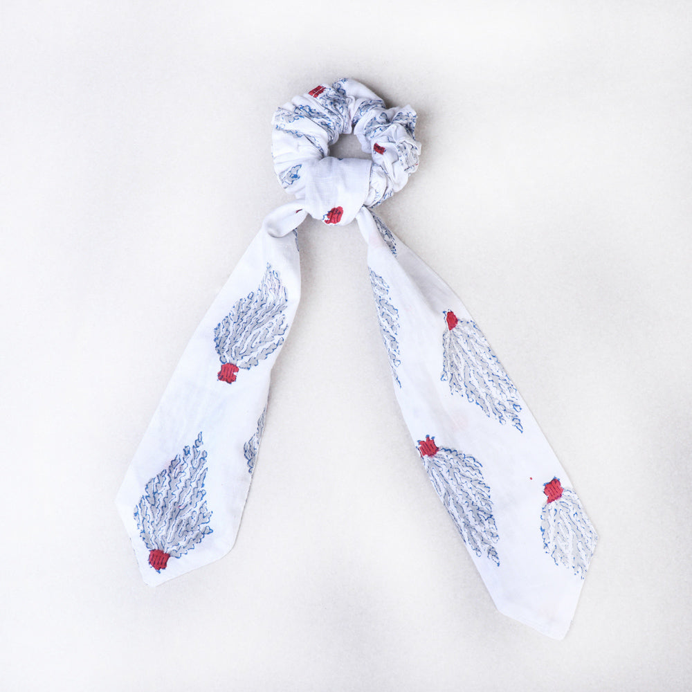 Handmade Cotton Elastic Hair Bands/Scarf Ponytail Holder/Scrunchie Ties