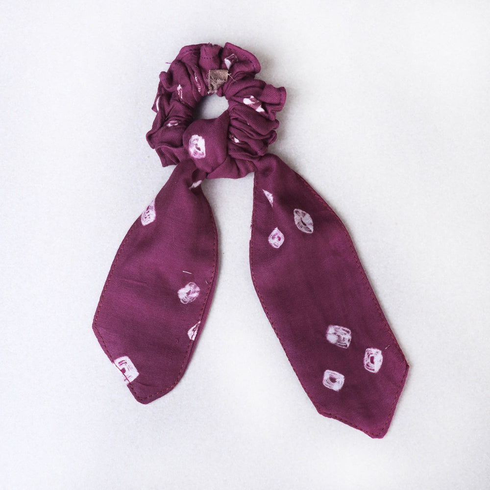 Handmade Cotton Elastic Hair Bands/Scarf Ponytail Holder/Scrunchie Ties