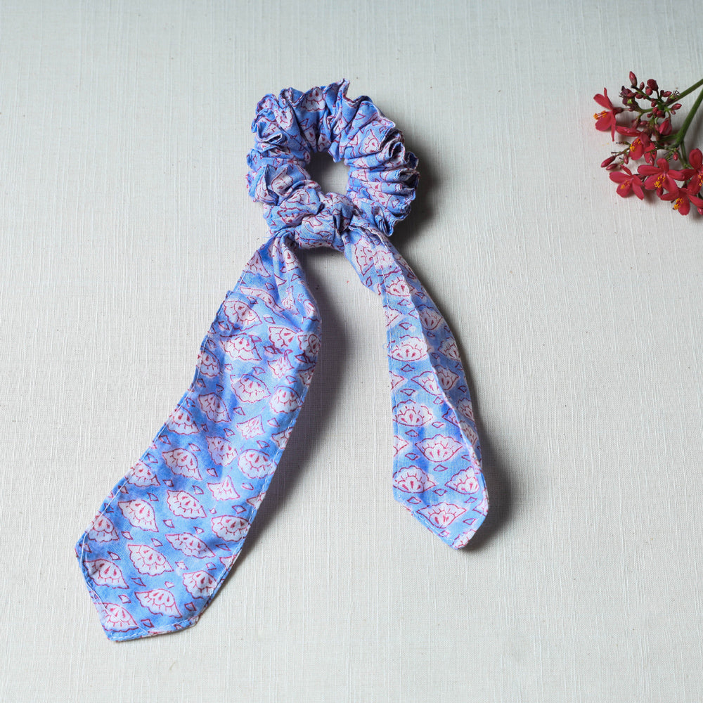 Handmade Cotton Elastic Hair Bands/Scarf Ponytail Holder/Scrunchie Ties