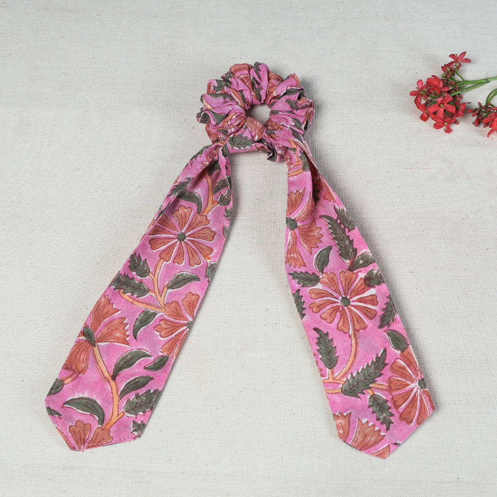 Handmade Cotton Elastic Hair Bands/Scarf Ponytail Holder/Scrunchie Ties