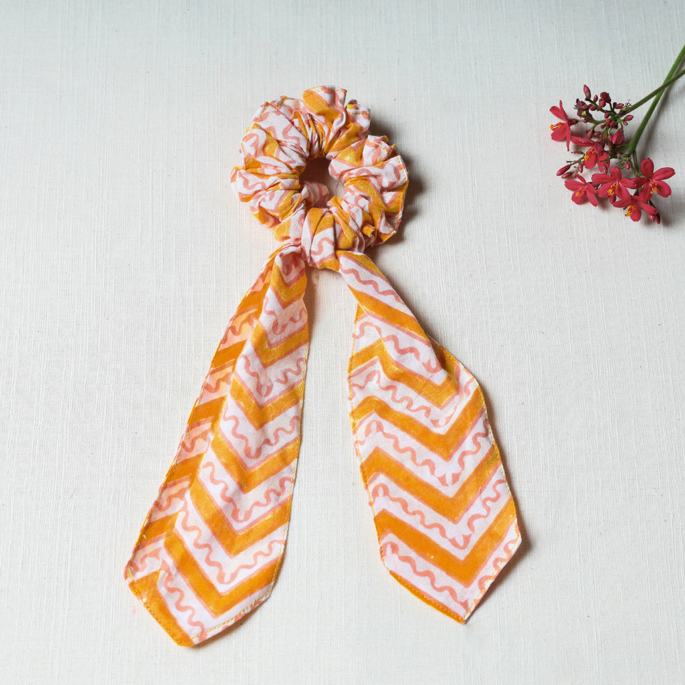 Handmade Cotton Elastic Hair Bands/Scarf Ponytail Holder/Scrunchie Ties
