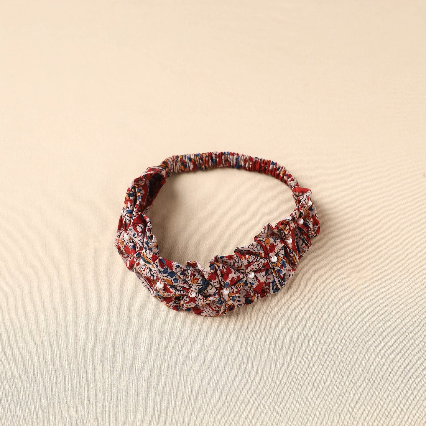 Handmade Cotton Elastic Pearl Headband