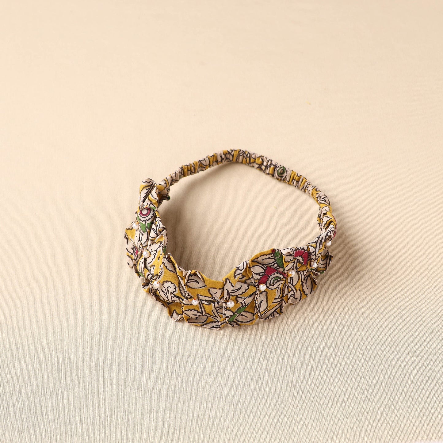 Handmade Cotton Elastic Pearl Headband