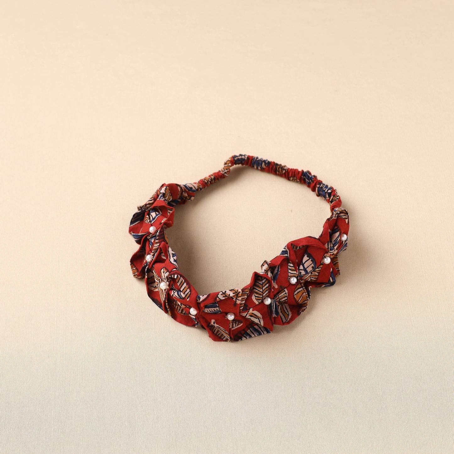 Handmade Cotton Elastic Pearl Headband