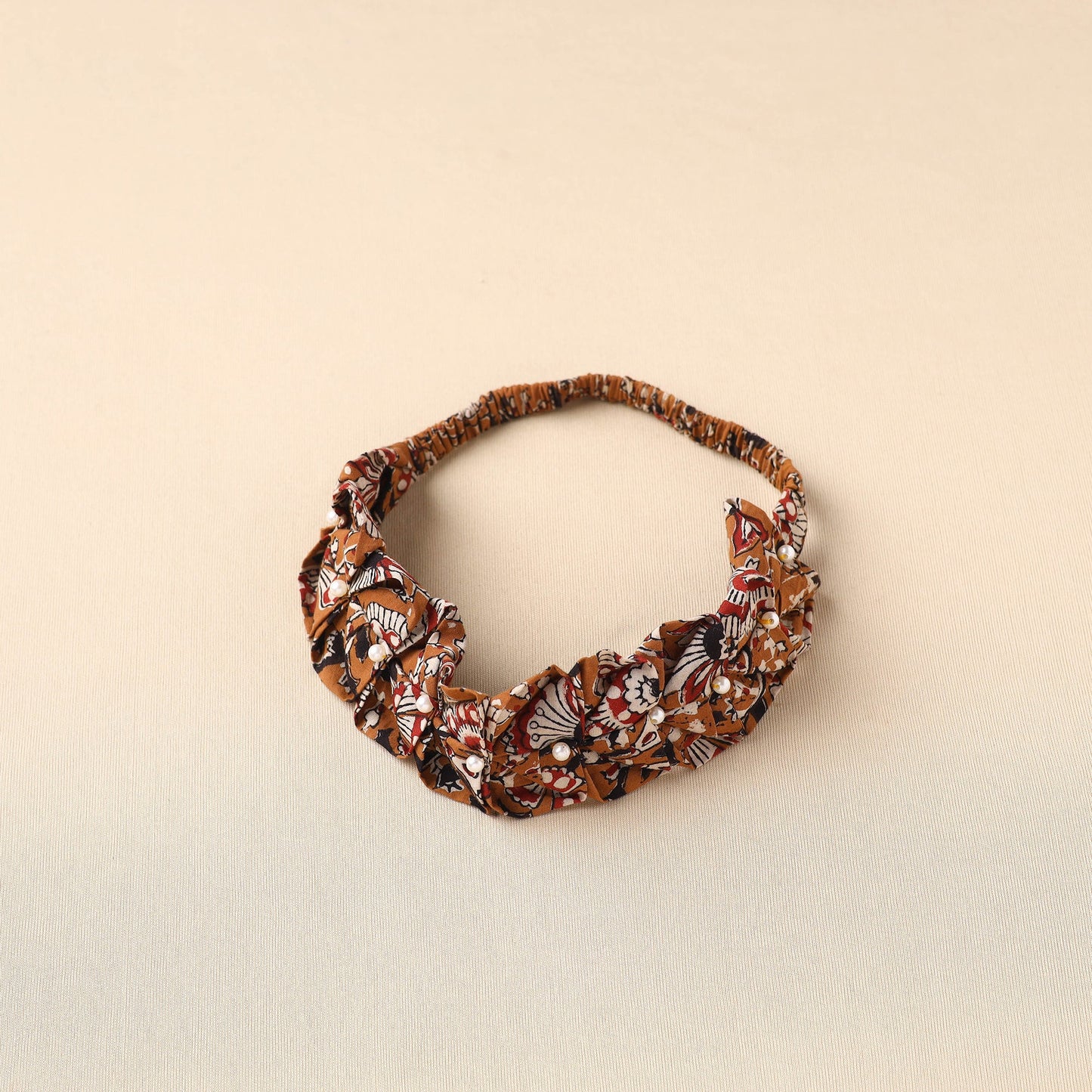 Handmade Cotton Elastic Pearl Headband