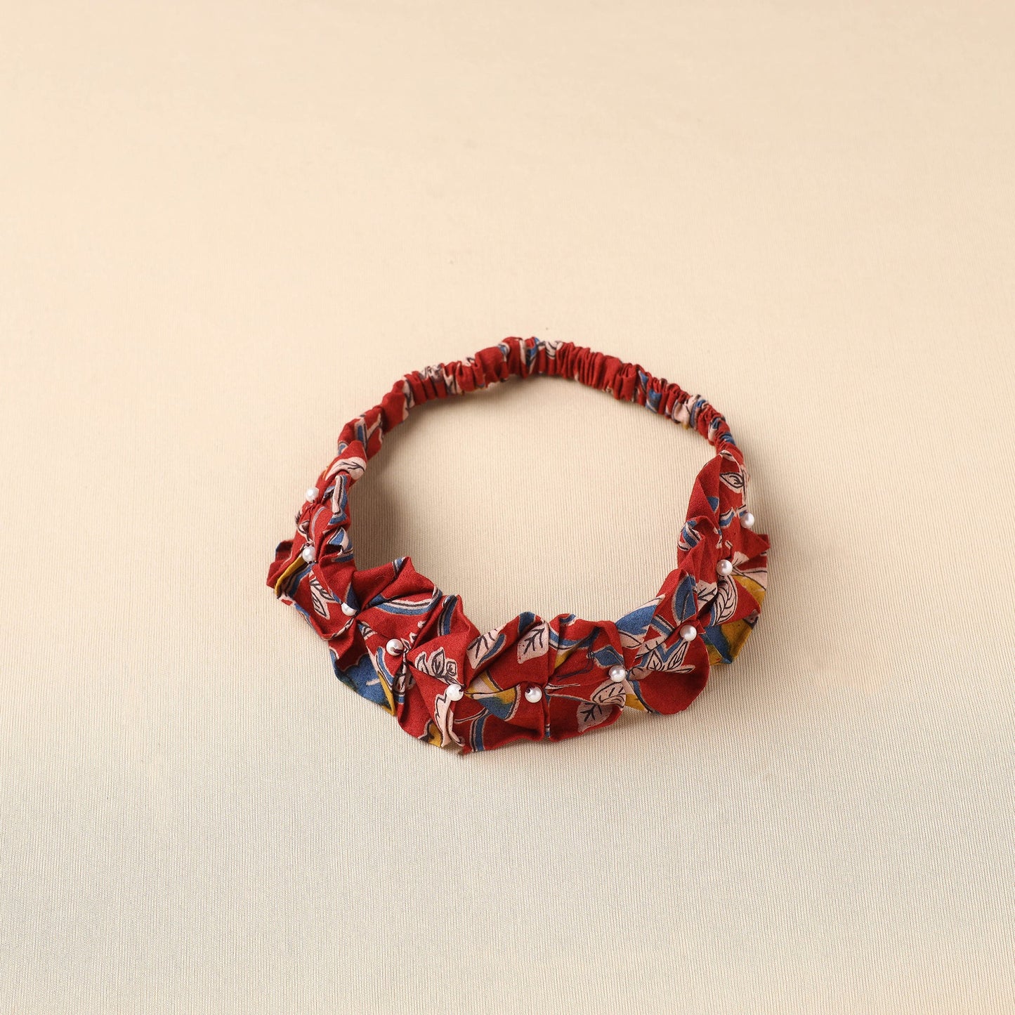 Handmade Cotton Elastic Pearl Headband