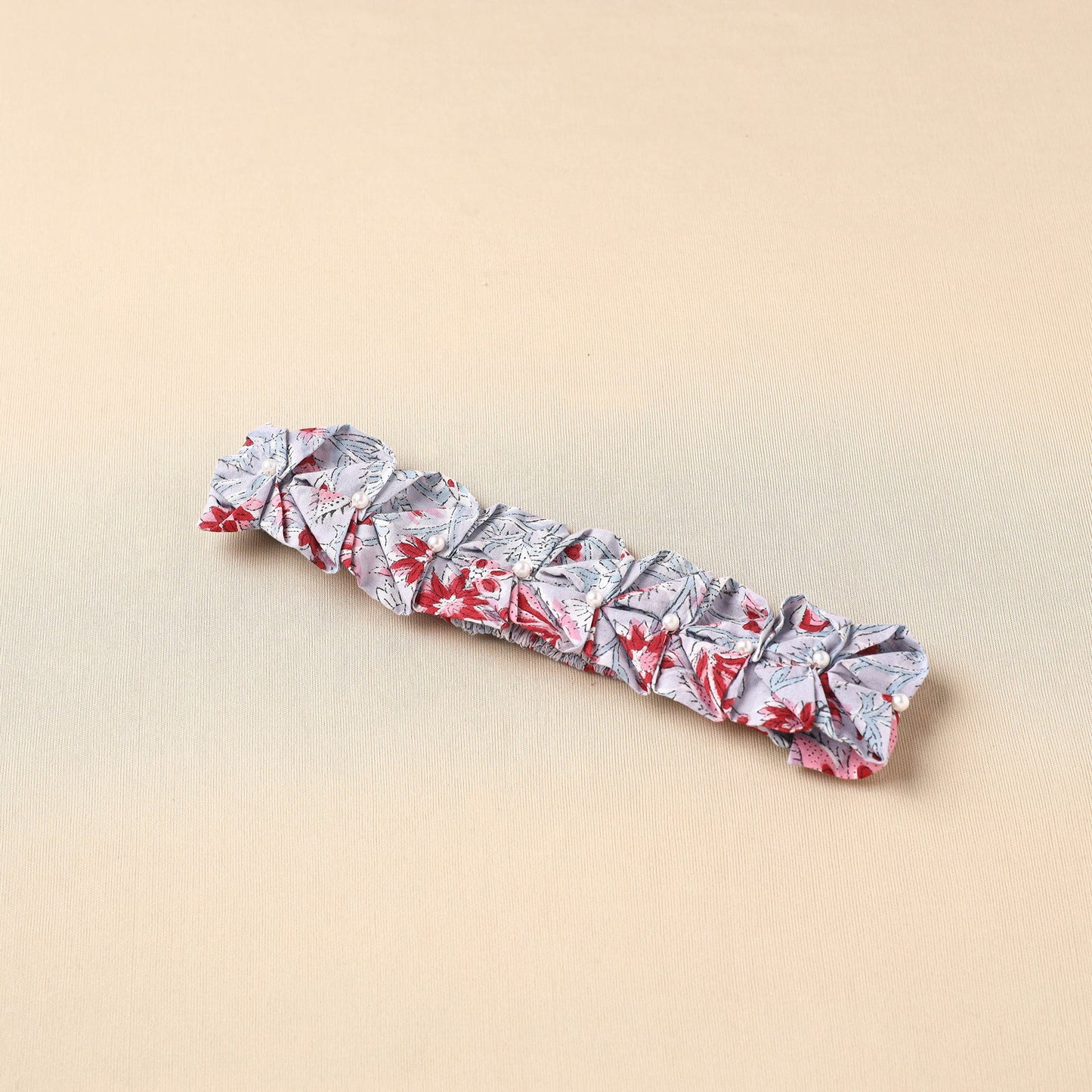 Handmade Cotton Elastic Pearl Headband