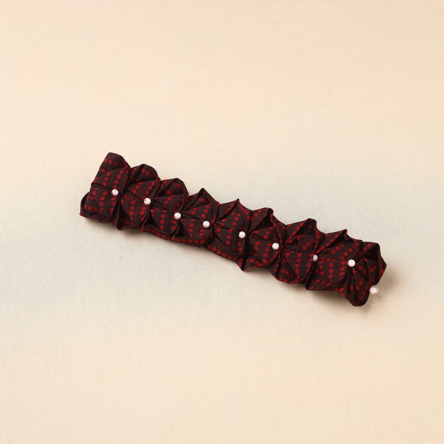 Handmade Cotton Elastic Pearl Headband