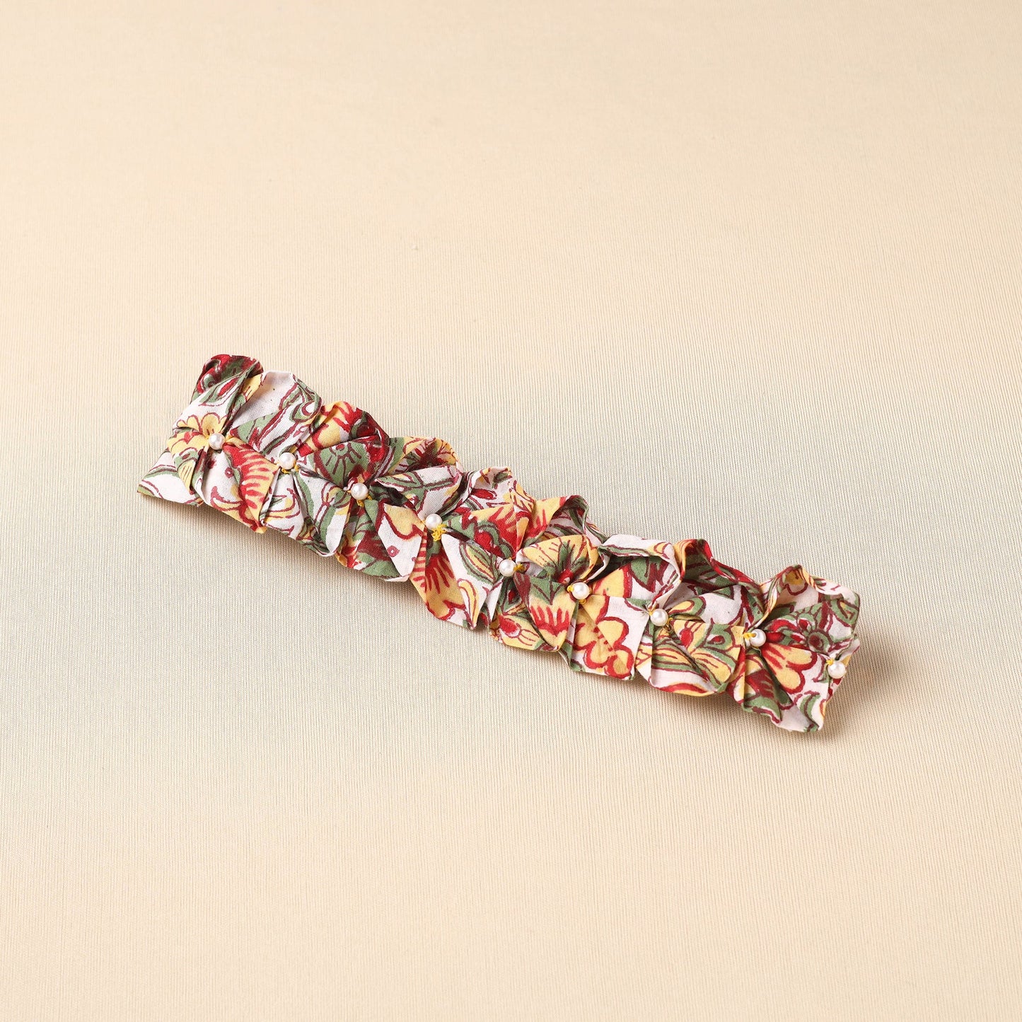 Handmade Cotton Elastic Pearl Headband