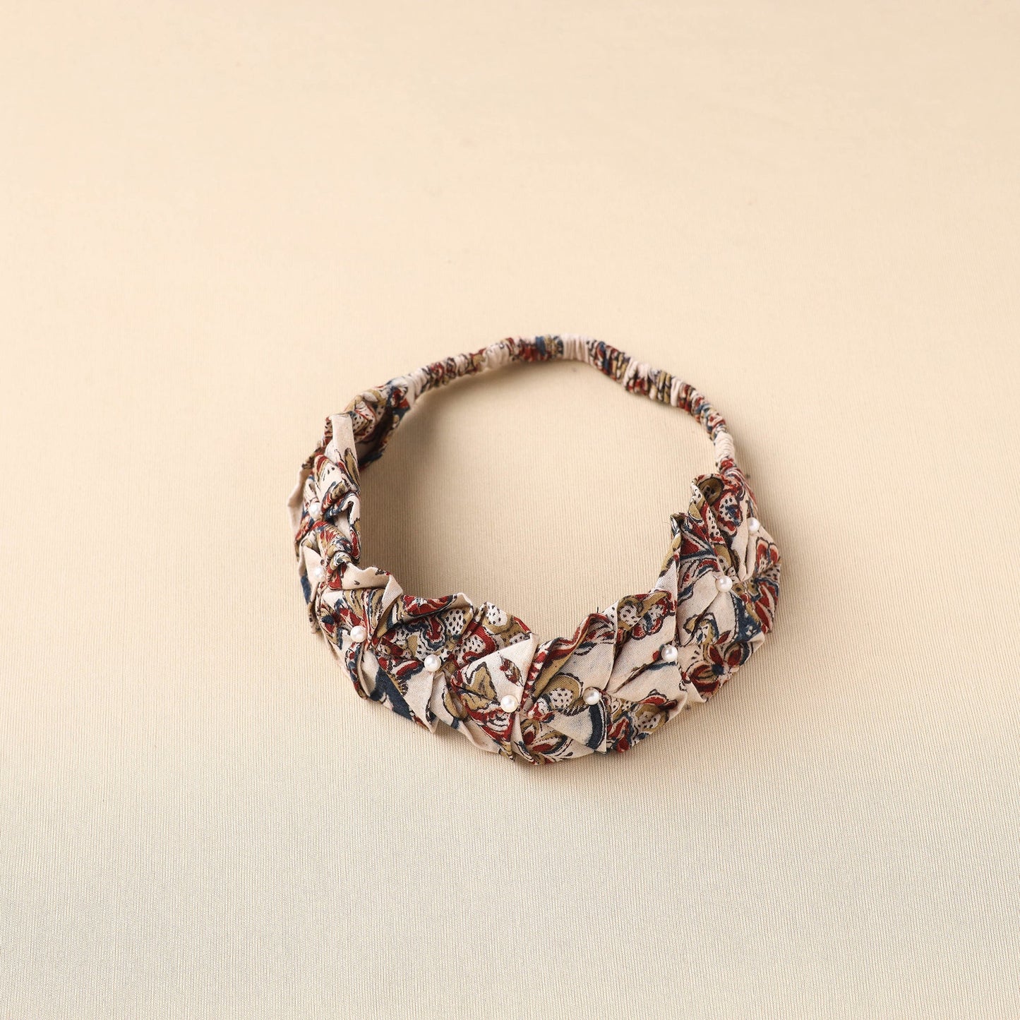 Handmade Cotton Elastic Pearl Headband