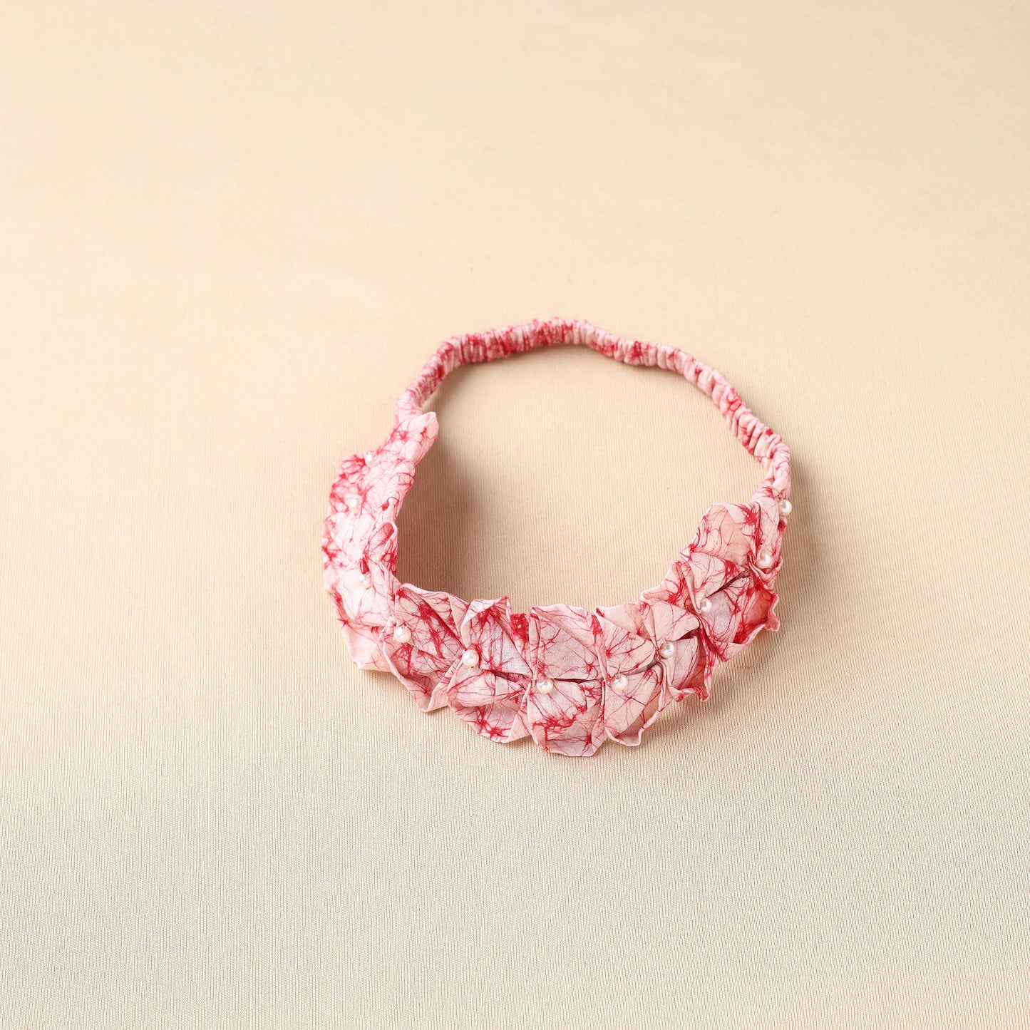 Handmade Cotton Elastic Pearl Headband