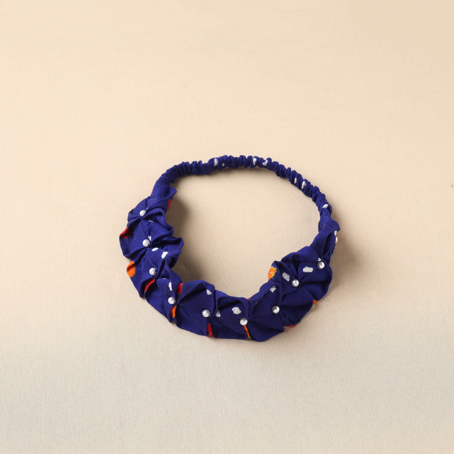 Handmade Cotton Elastic Pearl Headband