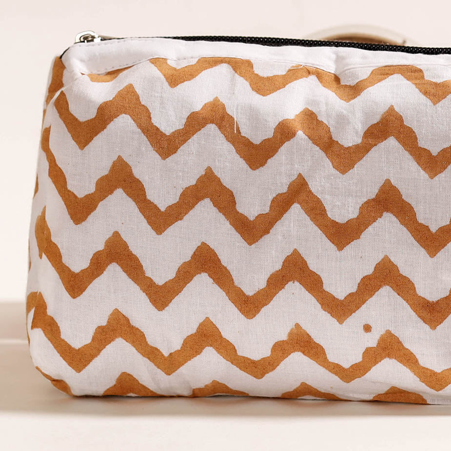 Handmade Cotton Fabric Cosmetic/Toilet Pouch